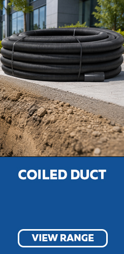 Coiled Duct available at George Lines Civils and Landscape Merchants