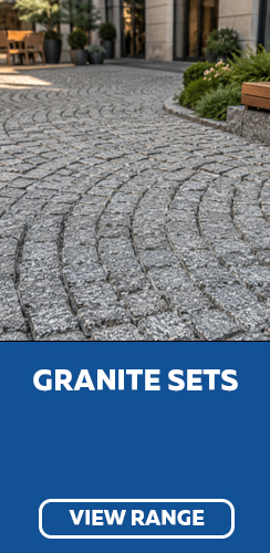 Granite Sets available at George Lines Civils and Landscape Merchants