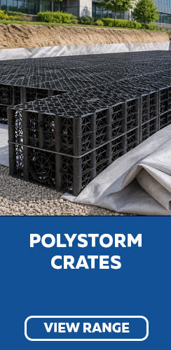 Polystorm Crates available at George Lines Civils and Landscape Merchants