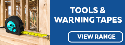Tools & Warning Tapes available at George Lines Civils and Landscape Merchants